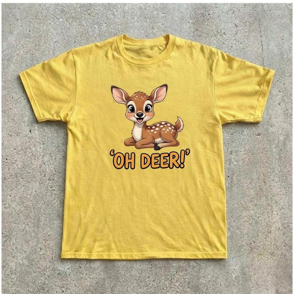 Yellow Bambi Graphic Tee